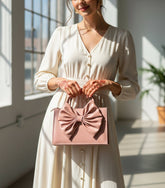 Fineur - HandBag Gloss Bow Soft Pink